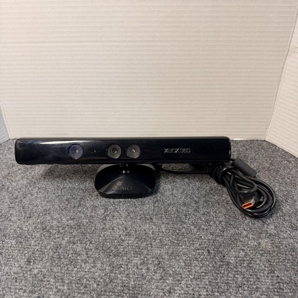 Microsoft Xbox 360 Kinect Sensor Model 1414 Black Motion Camera Tested Working